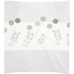 Alvi Wickelauflage 2stg. Keil Folie Hippo Silber 68 X 60 Cm