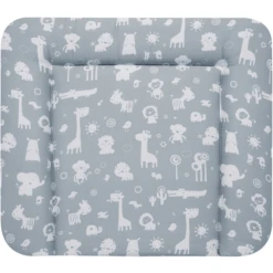 Alvi Wickelauflage Molly Folie Zootiere Puderblau 85 X 75 Cm