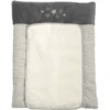 Be Be 's Collection Wickelunterlage Sternchen Grau 55x70 Cm