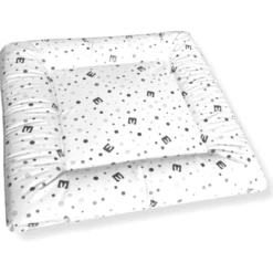 Bianconiglio Kids® Wickelauflage Für Waschmaschine FLAFFI Weiß/grau 60 X 60 Cm