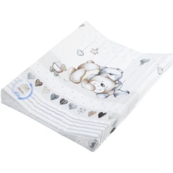 JULIUS ZÖLLNER Wickelauflage 2-Keil Mulde Folie Schmusebär 50 X 65 Cm