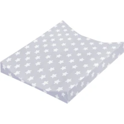 JULIUS ZÖLLNER Wickelauflage 2-Keil Mulde Folie Sterne Grau 50 X 65 Cm