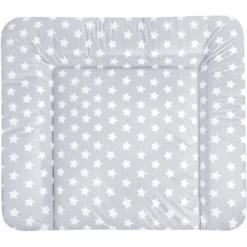 JULIUS ZÖLLNER Wickelauflage Softy Folie Sterne Grau 85 X 75 Cm