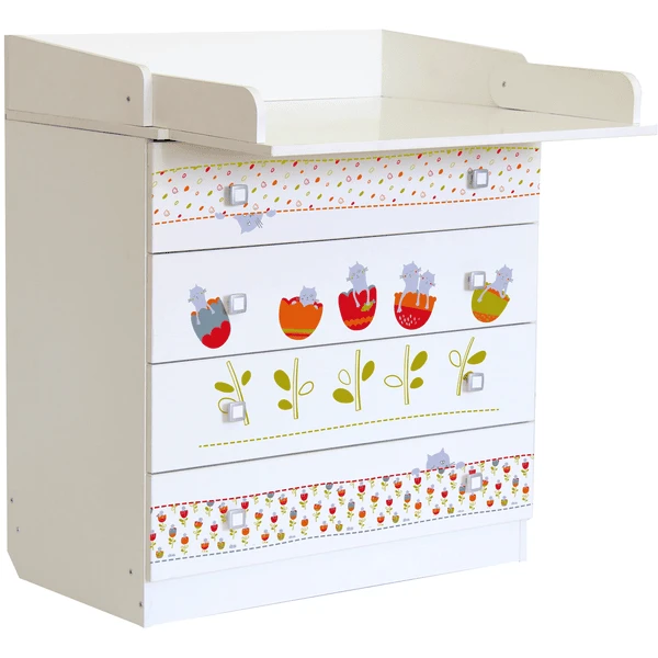 Polini Kids Baby Wickelkommode Simple 1580 Weiß Mit Katzen 3 Polini Kids Baby Wickelkommode Simple 1580 Weiß Mit Katzen