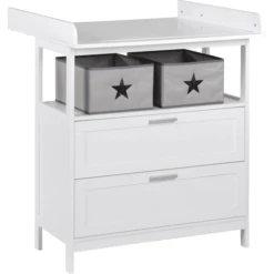 Roba Wickelkommode Hamburg 2 Schubladen Weiß