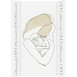 Rotho Babydesign Rotho Wickelauflage Keil Motiv Line-Art Eternal Love 70 X 50 X 10 Cm